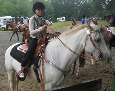 Christine, one of few western riders